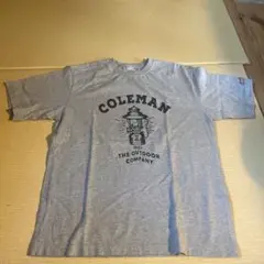 タグなし　未着用　Coleman ランタンプリント Tシャツ グレー