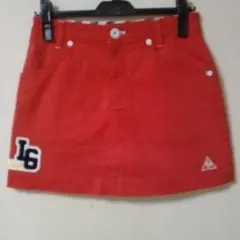 le coq sportif赤色刺繍スカート