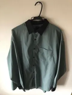 BACKNUMBER 長袖シャツ ボタンシャツ 襟シャツ グリーン系 メンズ M