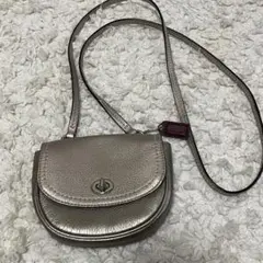 COACH レザーミニポシェットショルダーバッグ