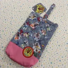②ピンク、新品タグ付き♡リアルピース、ワッペン付き♡シューズケース 入園入学準備