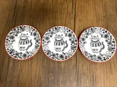 猫　小皿　3枚セット