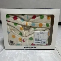 MIKI HOUSE 水玉模様 バスローブ