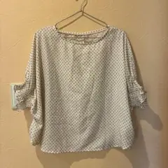 ハンチ　ドット　ブラウス