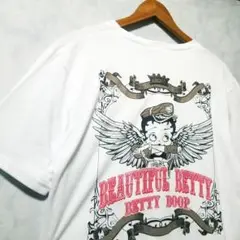 新品　ベティブープ　白色　Lサイズ　メンズ　天使　Betty Boop　Tシャツ
