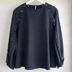 ANAYIレース袖ブラウス