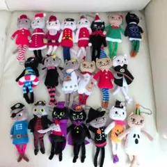 KALDI くたくたネコちゃん　21点セット　ハロウィン＆クリスマス