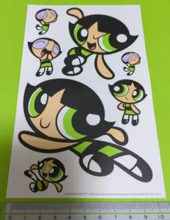 パワーパフガールズ　バターカップ　ステッカー　シール