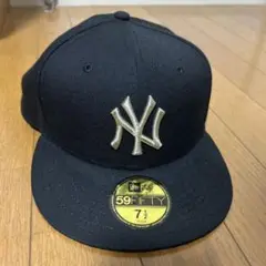 New Era 59FIFTY ブラックキャップ 7 1/2