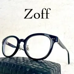 美品　Zoff CLASSIC　メガネ　ZA231020C　ブラックフレーム