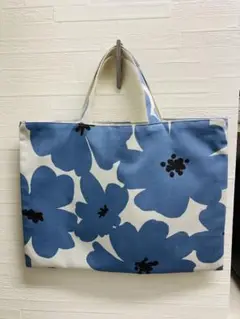 大人のレッスンバッグ　水色　北欧風