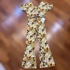 【激安】ROXY フラワープリント フレアパンツ S