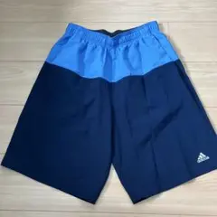 adidas ハーフパンツ 青紺 3本ライン