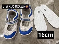 上履き　マジックテープ　16cm