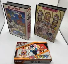 ファミコンソフト 3本セット マッピー、 マッピーランド、 マッピーキッズ