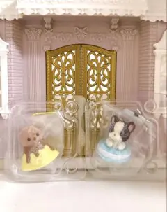 シルバニア　ラッコの小さい赤ちゃん　フレンチブルドッグの小さい赤ちゃん