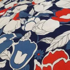 ビンテージ 昭和レトロ ミッドセンチュリー 70s フラワー 花柄 はぎれ