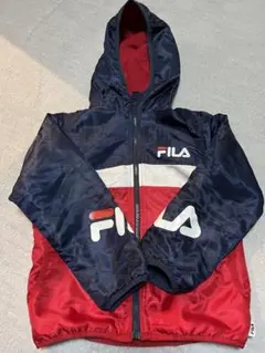 130センチ ブランド FILA 子供 中古服 裏フリースアウター