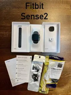 Fitbit Sense 2 ブラック ほぼ未使用／交換バンド付