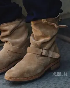 visvim TWOFOLKエンジニアブーツUS9.5 BEG/スウェード LANDERS BOOTS-FOLK | Visvim Official North American Web Store