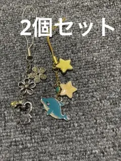 ペンギンとイルカのストラップ