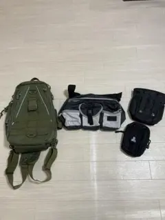 コロンビア　ウエストポーチ 3WAY 多ポケット大容量釣り用 4セットまとめ売り