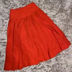 UNIQLO スカート　レッド　Sサイズ