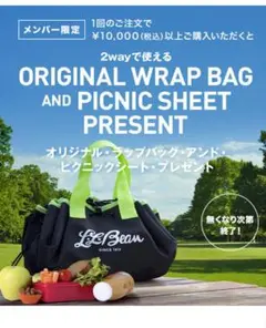 L.L.BEAN エルエルビーン ラップバッグ ピクニックシート 非売品 LL