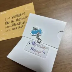 宮武颯 WILDBLUE ネームキーホルダー メッセージカード