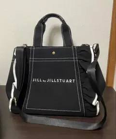 JILL BY JILLSTUART フリルトート大　黒　ブラック