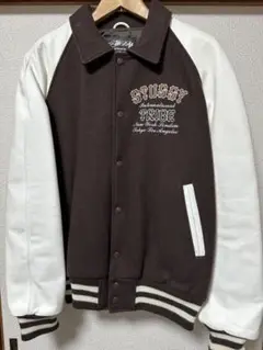STUSSY スタジャン XL ベージュ/ホワイト25周年記念 STUSSY スタジャン XL ベージュ/ホワイト25周年記念