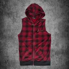 check vest hoodie archive 平成