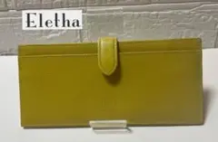 【未使用品】Eletha エレザ ベーシック 薄型長財布 マスタード