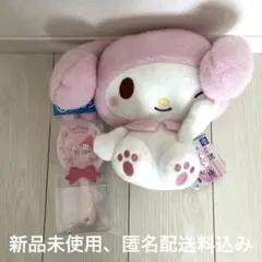 マイメロ　一番くじ　ハッピーくじ　ブラシ　かおかくしBIGぬいぐるみ