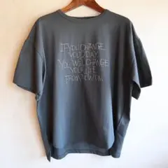 新品　リラシク　レター刺繍Tシャツ