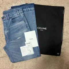CELINE ウェスリージーンズ ブラックアイスリンスウォッシュ CELINE セリーヌ Wesley ウェスリー ブラックアイスリンス