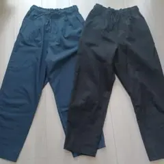 グローバルワーク 130 ズボン 紺と黒2本セット