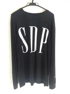 【試着1回のみ】 SDP GAP ロンT 黒 ワンポイント刺繍入 サイズL