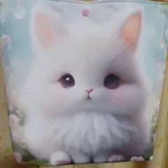 ウサギグッズ　ふわふわウサギさんのどアップトートバッグ
