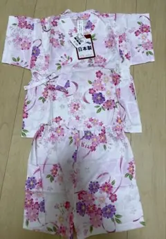 新品　西松屋　甚平　桜　日本製　90 夏まつり　女の子