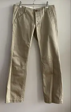 マーカ　marka チノパン オフホワイト　美品 U.S.ARMY CHINO TROUSERS - ORGANIC COTTON GABARDINE - | marka