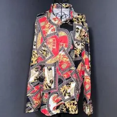 【新品未使用】男女兼用　メンズ　レディース　シャツ　ジャケット　バロック柄　①⑧