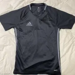 adidas climacool ブラック Vネックシャツ