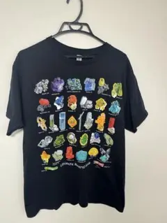 GILDAN 鉱物デザイン Tシャツ Lサイズ