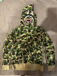 エイプ bape シャークパーカー 1st camo 2nd shark L