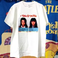 バトルロアイヤル Tシャツ メンズ 半袖 柴咲コウ 映画 平成レトロ ホワイト