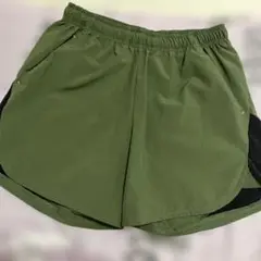 美品　レディース　オリーブグリーン ショートパンツ サイドポケット付　さらさら
