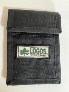 LOGOS 小物入れ ポーチ マジックテープ ナイロン ブラック