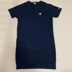 Champion ネイビー 半袖 Tシャツ　ワンピース　レディース　M