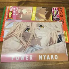 【送料無料】パワー　にゃーこ　ミニクリアファイル☆彡
